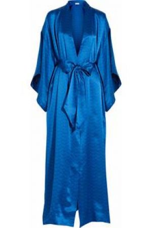 Olivia von Halle Queenie Calandra printed silk-satin kimono-style robe.jpg